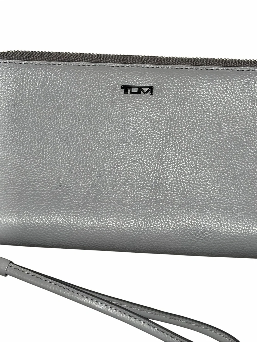 Tumi silver leather
